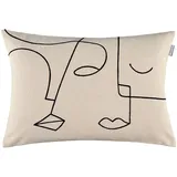 Musterring Kissenbezug Visage 38 x 58 cm Beige