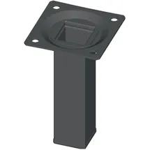 diy element-system gmbh Möbelfuß Aluminium 25x25 mm schwarz H.800 mm