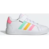 Adidas Grand Court Court Elastic Lace and Top Strap Cloud White / Pulse Mint / Beam Pink 38