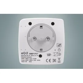 eQ-3 Homematic IP Dimmer-Steckdose Phasenabschnitt Typ F, Funksteckdose mit Dimmer (150327A0)