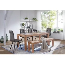 FineBuy Esszimmertisch 120 x 76 x 60 cm braun