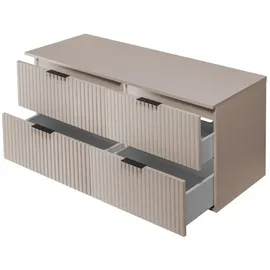 Rodan Waschbeckenunterschrank 4 Schubladen 120 x 57 x 46 cm Beige