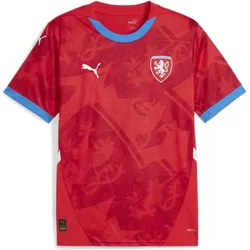 Tschechische Republik 2024 Fußball Heimtrikot Herren PUMA For All Time Red Fast ROT|ROT|ROT S