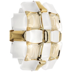 Slamp - Mida Applique Wandleuchte White/Gold - cm - 32 cm