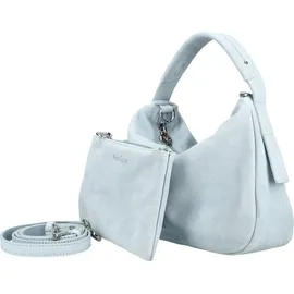 Nero Giardini Henkeltasche Veloursleder Hellblau
