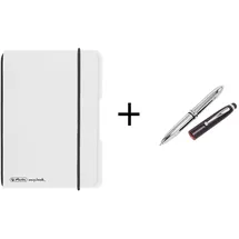 Herlitz Notizheft A6 kariert transparent