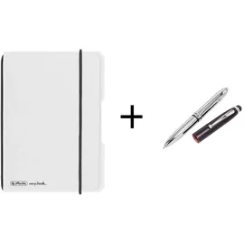 Herlitz Notizheft A6 kariert transparent