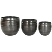 Home esprit Blumentopf Home ESPRIT Grau Aluminium Moderne 41