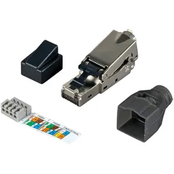 EFB-Elektronik Feldkonfektionierbarer Stecker RJ45 Cat.6 250MHz AWG22-27 geschirmt werkzeuglos