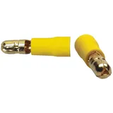 SINUSLIVE Car HiFi Rundstecker 10er Set 6 mm2 6 mm vergoldet