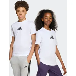 T-Shirt ADIDAS SPORTSWEAR "J ANIME T", Kinder, Gr. 152, weiß, Obermaterial: 100% Baumwolle, sportlich, Shirts