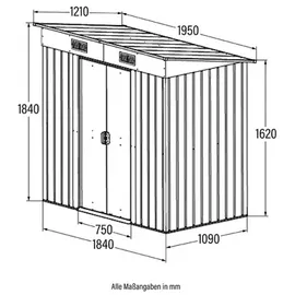Home Deluxe Bohio M 1,95 x 1,21 m anthrazit