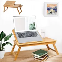 Bambus Laptoptisch Notebooktisch Betttisch Tablett PC Ständer Höhenverstellbar