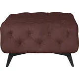 Home Affaire Polsterhocker Amaury Chesterfield-Optik 80 x 45 x 80 cm Rosa