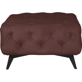 Home Affaire Polsterhocker Amaury Chesterfield-Optik 80 x 45 x 80 cm Rosa