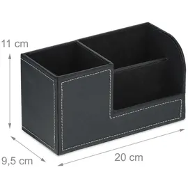 Relaxdays Schreibtisch Organizer Schwarz