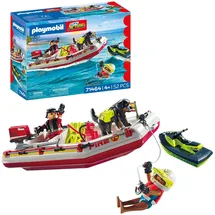 Playmobil Action Feuerwehrboot mit Aqua Scooter 71464