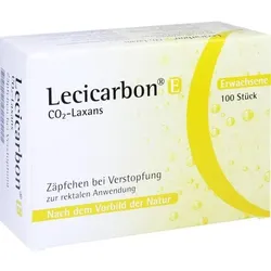 LECICARBON E CO2 Laxans Erwachsenensuppositorien 100 St
