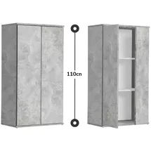 mokebo Der Schlanke 60 x 110 x 34 cm Grau