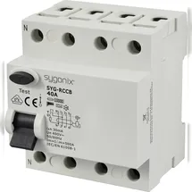 Sygonix SY-6438018 SYG-RCCB 3P+N/A40/10kA/30mA Fehlerstrom-Schutzschalter A 4polig 40 A 0.03 A 400 V/AC