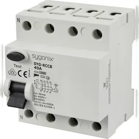 Sygonix SY-6438018 SYG-RCCB 3P+N/A40/10kA/30mA Fehlerstrom-Schutzschalter A 4polig 40 A 0.03 A 400 V/AC