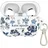 kate spade new york AirPods Pro 3 Schutzhülle mit Schlüsselringclip - Blumenbeet Blau Kompatibel mit AirPods 3. Generation