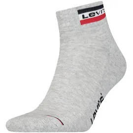 Levi's Sport Mid Cut Socken 2 Paar Grau 39-42