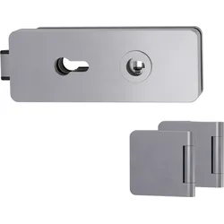 GRIFFWERK Ganzglastürbeschlagset Gate PZ-3tlg-Edelstahl matt