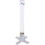GLOBO Wassersäule Farbwechsel Sprudelsäule Wohnzimmer, Dekoration Säle, LED RGB inkl. 3 Fische und 2 Kugeln LxBxH 24,6x24,6x61,1cm