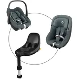 Maxi-Cosi Babyschale Pebble S inkl. Kindersitz Pearl und Isofix-Basis FamilyFix, grau