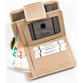 ROVICKY Damen Geldbörse beige