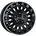 gloss black mirror ring Alufelge 17 Zoll ET46 5x108 ML65 1
