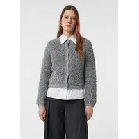 Comma, comma Strickjacke mit Knopfleiste, Anthrazit, 36