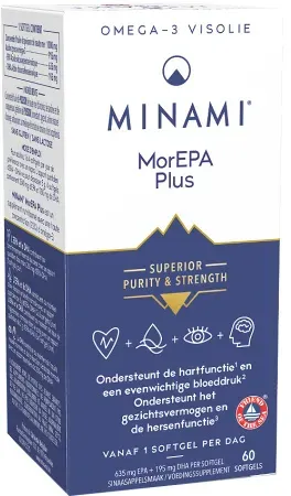 Minami MorEPA Plus Omega-3 Fischöl 60 Kapseln