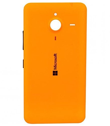 Handyteile24 ✅ ? Akkudeckel Backcover Akku Deckel Akkufachdeckel Batterieabdeckung Rückseite Cover in Orange für Microsoft Nokia Lumia 640 XL - PN: 02510P9