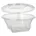 mit Klappdeckel rund 1000 ml 18 5 400 Glasklar