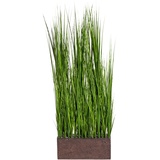 Gasper Kunstpflanze Gras-Raumteiler, Grün|Braun