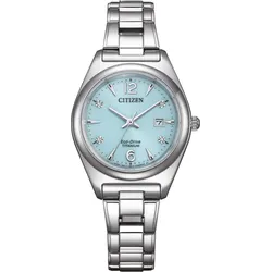 Citizen Super Titanium Quartz Eco-Drive Technologie" EW2601-81M" - grün,titanweiß - 37mm