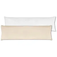 BestLivings Seitenschläfer Kissenhülle 40 x 140 cm Inklusive Füllkissen Beige