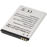 AccuCell Akku passend für ZTE Kis II Max, Li-Ion, 3,7V, 1100mAh, 4,1Wh