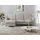 beautysofa Ecksofa VINCI mit Schlaffunktion und Bettkasten, Cappuccino Velo 624, Uniwersalle Ottomane - Creme