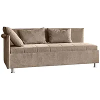 Beldomo - Sleep Polsterliege, Terracotta, Textil, furniert, H3, Höhe ca. 21 cm, 120x200 cm, Goldenes M, Made in EU, Bezug abnehmbar/waschbar, wendbar, optimale Belüftung, für verstellbare Lattenroste geeignet, atmungsaktiv, schadstoffgeprüft, alternative Größen erhältlich, rundum abnehmbar,Bettkasten, Lattenrost, Matratze, Federkernmatratze, Stoffauswahl, in verschiedenen Matratze Härtegraden Matratzenauswahl, Wohnzimmer, Sessel, Relaxliegen