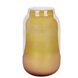 Lambert - Ferrata - Vase - Farbe: Safran, Gelb - mit Metallic Effekt - wunderbar irisierend - Maße (ØxH): 16 x 29 cm