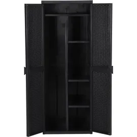 vidaXL Gartenschrank 0,65 x 0,45 x 1,72 schwarz