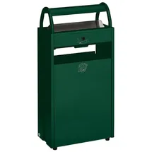 Proregal Kombiascher mit Schloss und Blenden 60 Liter, HxBxT 98 x 48,5 x 26,5 cm Stahl Grün