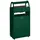 Proregal Kombiascher mit Schloss und Blenden 60 Liter, HxBxT 98 x 48,5 x 26,5 cm Stahl Grün