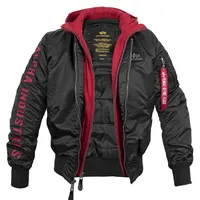 Alpha Industries MA-1 D-Tec SE Fliegerjacke black/red, 3XL