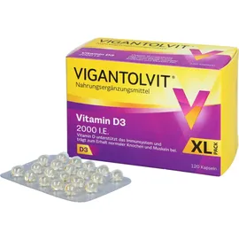 Procter & Gamble Vigantolvit 2000 I.E. Vitamin D3 Kapseln 120 St.