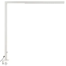 Beliani LED Schreibtischlampe klemmbar VOLANS mit Dimmer Metall Silber