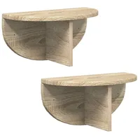 VidaXL Wandregal 38 x 19 x 19 cm Braun